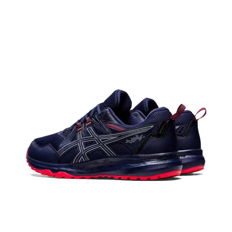 Asics GEL-SNOWRIDE 2 Cushioning Anti-Slip And Wear-Resistant Low-Top Running Shoes Men's Blue Red-3