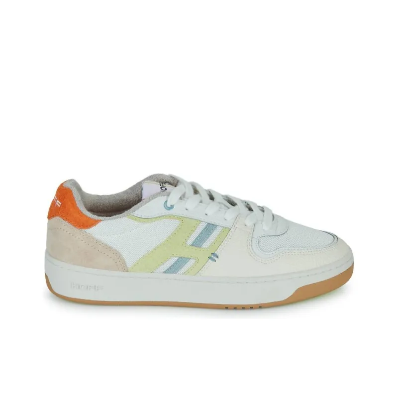 HOFF Abrasion Resistant Breathable Low Top Skateboard Shoes Women's Beige Green-1