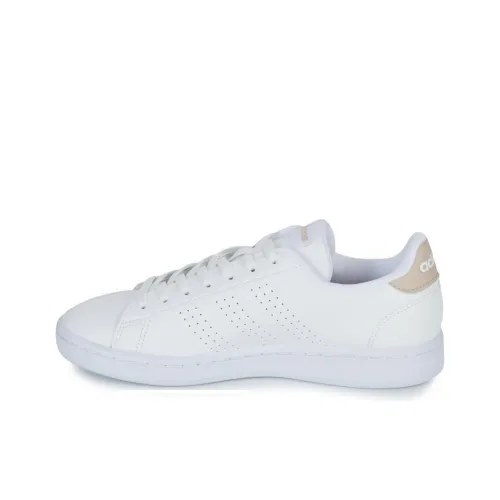 Adidas Advantage Durable Breathable Low Top Skateboard Shoes Women's White