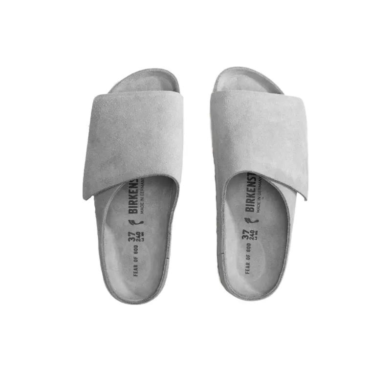 Birkenstock X Fear Of God Los Feliz Suede Leather Narrow Fit Sandals 'Cement'-2
