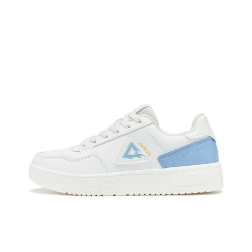 PEAK Skateboard Shoes Women's Low-Top White/Blue