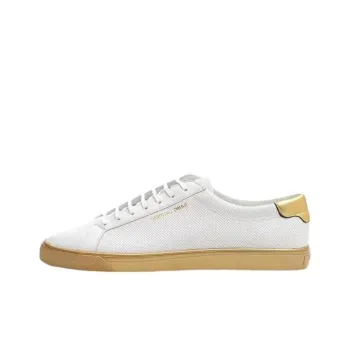 SAINT LAURENT Stylish Skateboarding Shoes Men's White