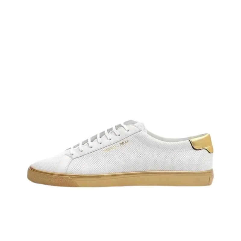 SAINT LAURENT Stylish Skateboarding Shoes Men's White-0