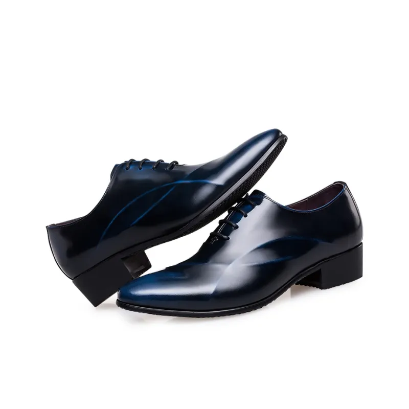 ZRO Dress Shoes Men Low Top Black/Blue/Burgundy-8