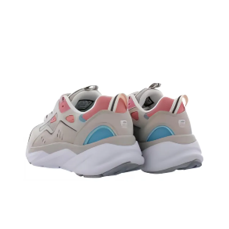 FILA Abrasion Resistant Breathable Low Top Running Shoes Women's Pink-3