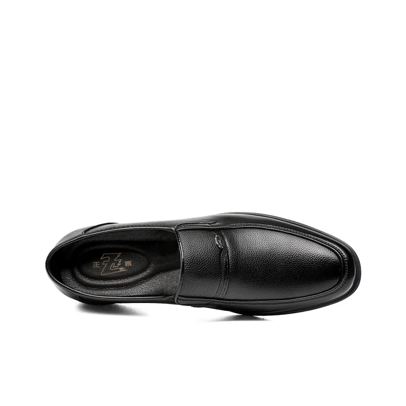 CHINT Dress Shoes Men Low Top Black-3