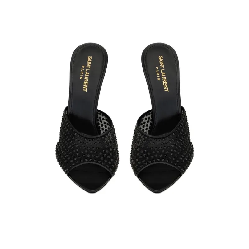 SAINT LAURENT Blonde Pointed Toe Sandals Women's-3