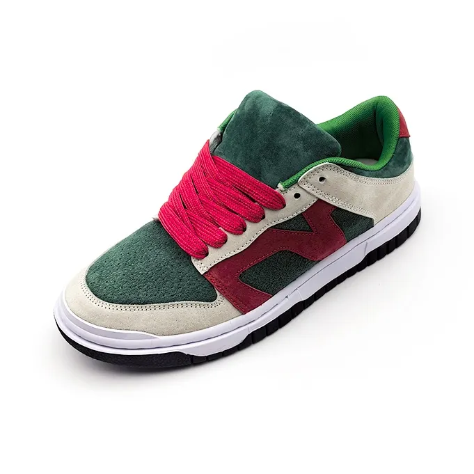 I'm Shopping The Wizard Of Oz Anti Slip Wear Resistant Low Top Casual Skateboard Shoes Unisex Red Green Multicolor-1