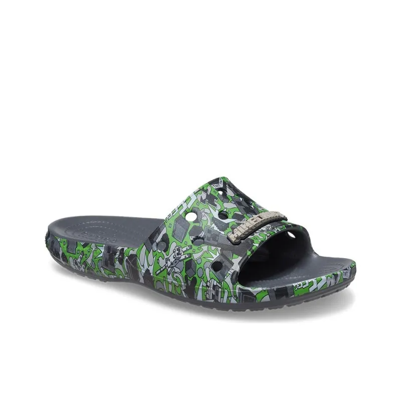 Crocs Classic Slide Minecraft Grey-2