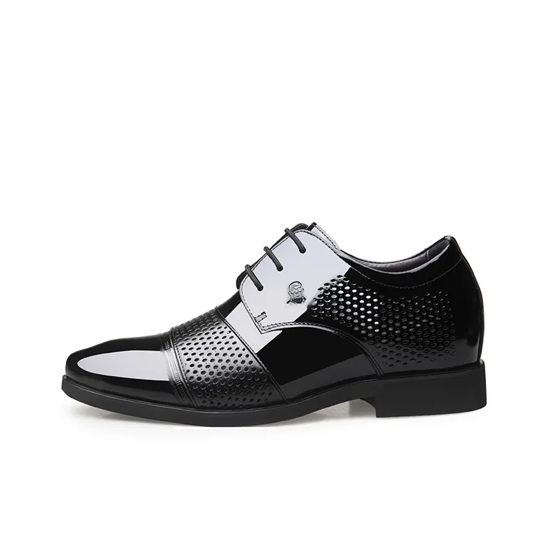 LAORENTOU Dress Shoes Men Low Top Brown-19