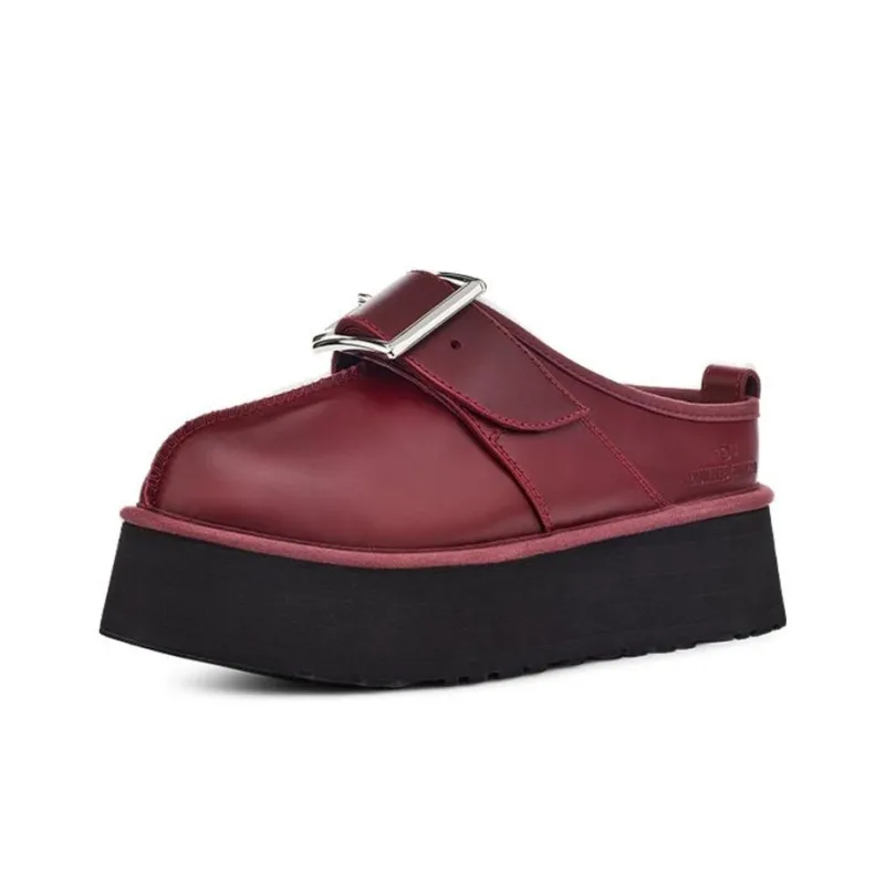 OC x UGG Stylish Sandal Unisex Red Brown-2