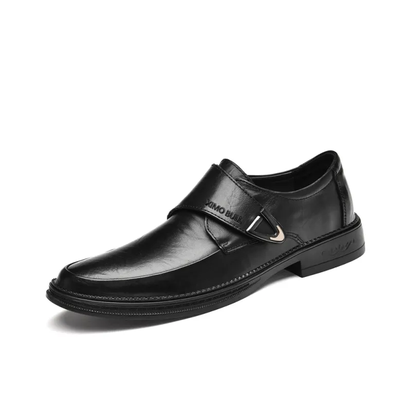 XIMO BULL Dress Shoes Men Low Top Brown-5