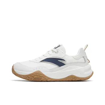 Anta Set Sail Non slip Wear resistant Shock Absorption Low Top Sports Casual Shoes Men's White Blue