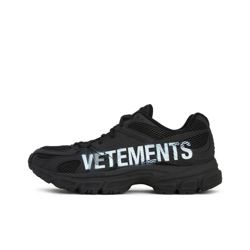 Vetements Low-Top Sports Casual Shoes Unisex Black-0