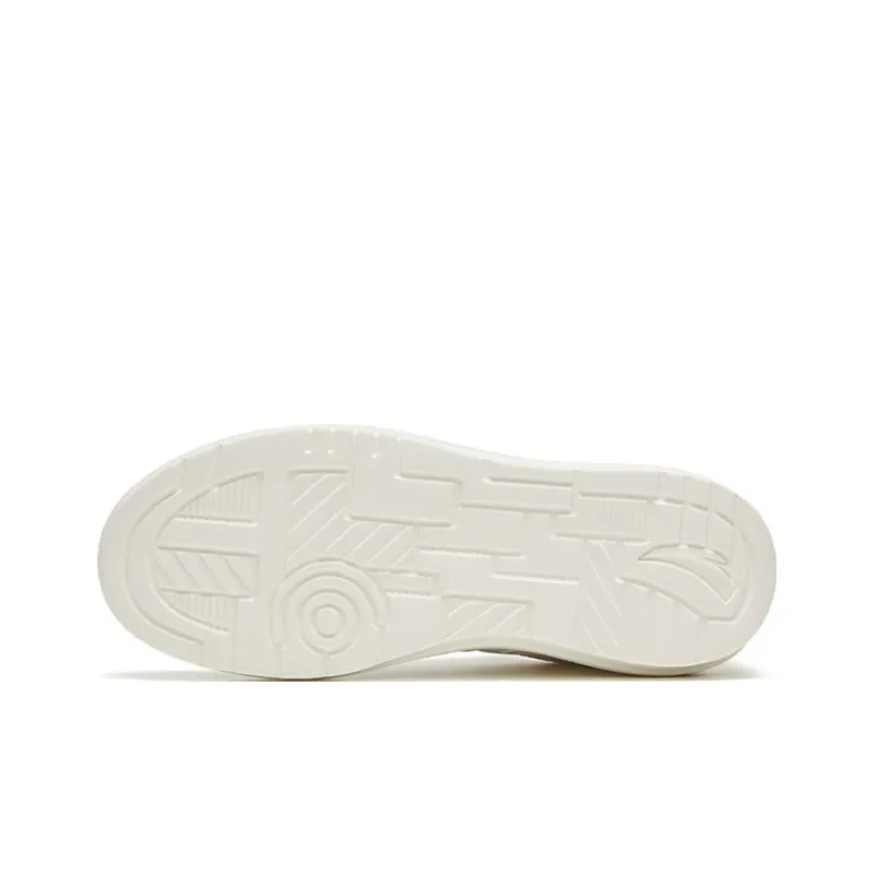 Anta Anti-Slip And Wear-Resistant Lightweight Low-Top Skateboard Shoes Women's Oatmeal White-4