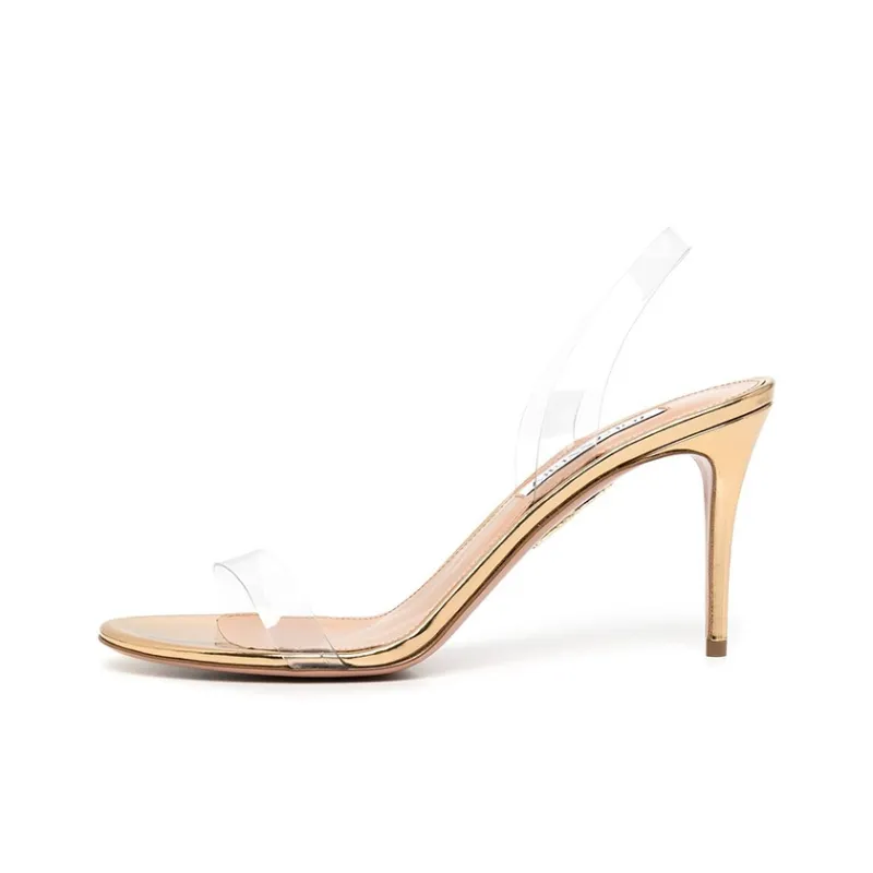 AQUAZZURA So Nude 85mm Transparent Sandals-0