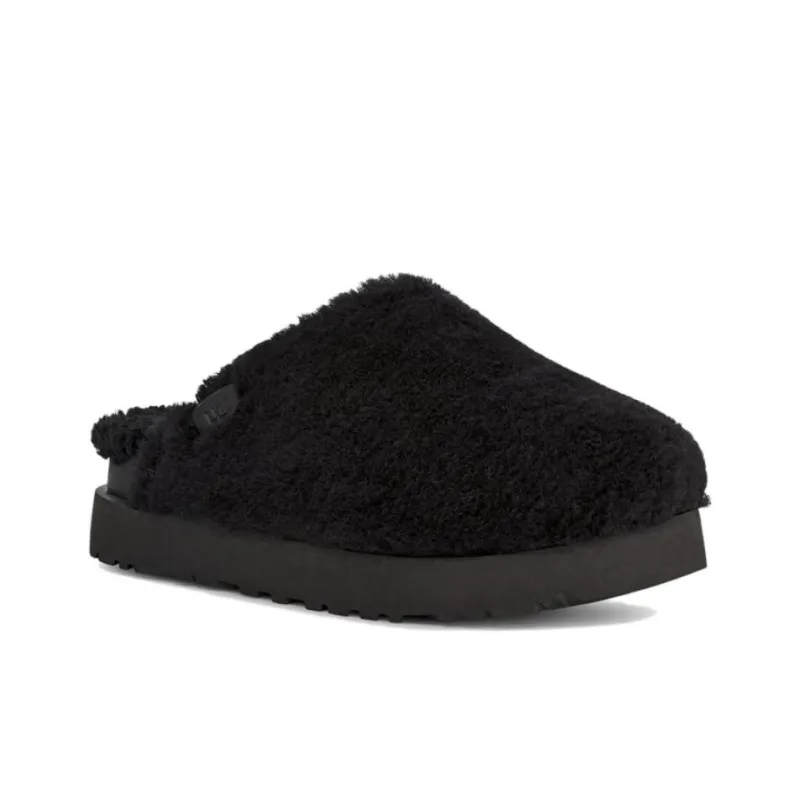 UGG Fuzz Sugar Slide Black Women's-2