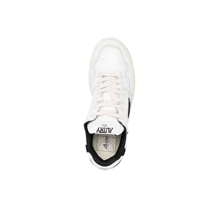 AUTRY Clc Leather Sneakers 'White Black'-3
