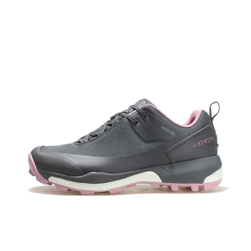 HUMTTO Lightweight Trail Running Cushioned Wear Resistant Slip Resistant Low Top Outdoor Shoes Women's Dark Gray-0