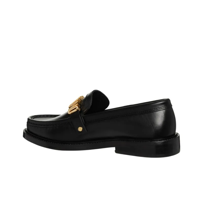 MOSCHINO Logo Plaque Loafers-2