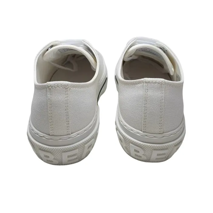 Burberry Gabardine Sneakers White Women's-3