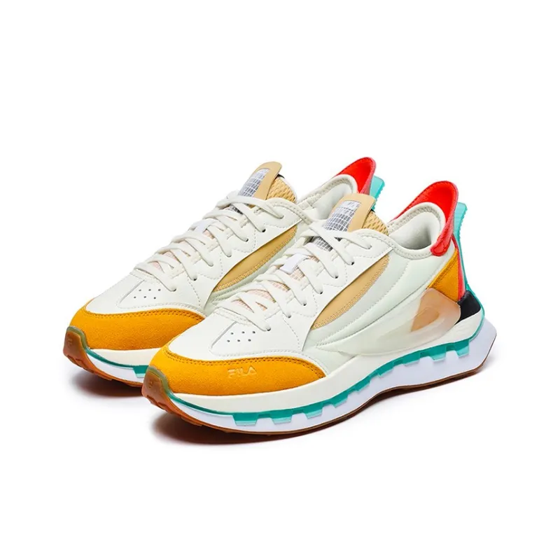 FILA Km Shoes 'White Yellow Orange' Women's-2