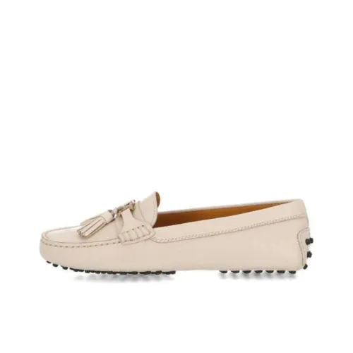 TOD'S Gommino Loafers Women's Beige/Pink