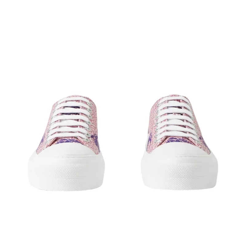Burberry EKD Monogram Pattern Flatform Pink Women's-2
