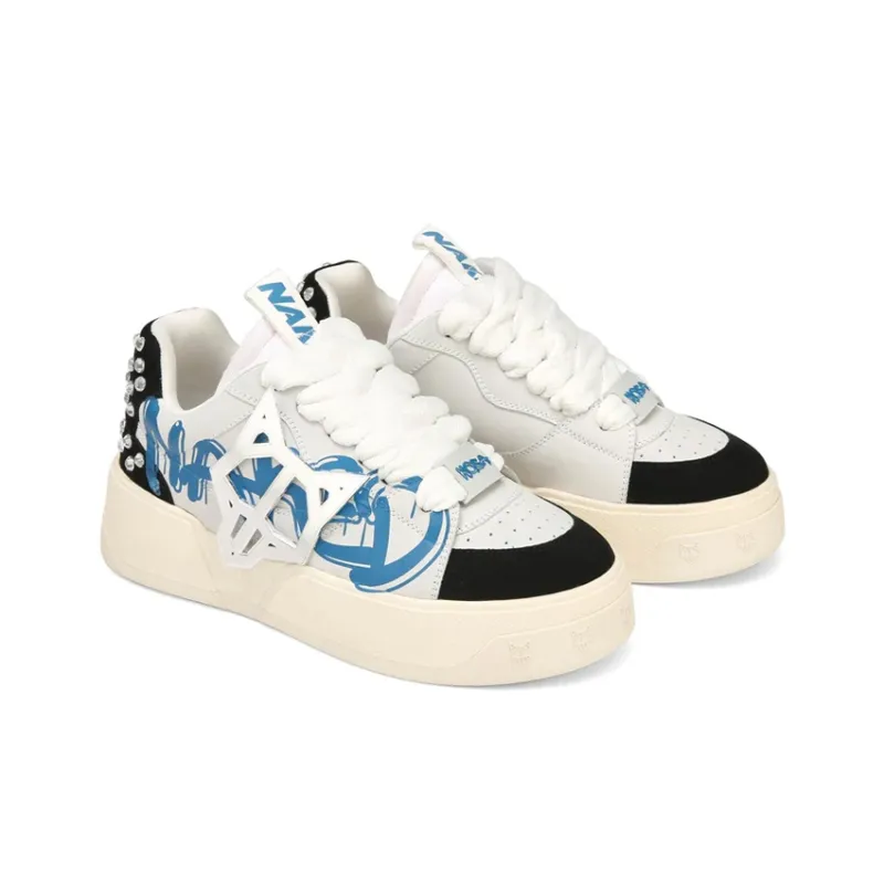 Naked Wolfe Kosa Stylish Skateboarding Shoes Men's White-2