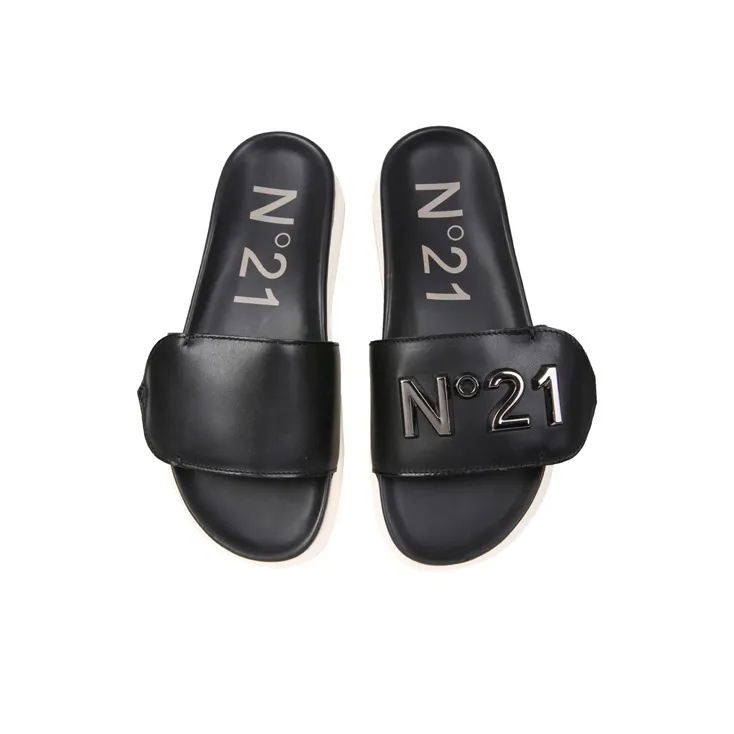 N°21 Slide Slippers Women's Black-2