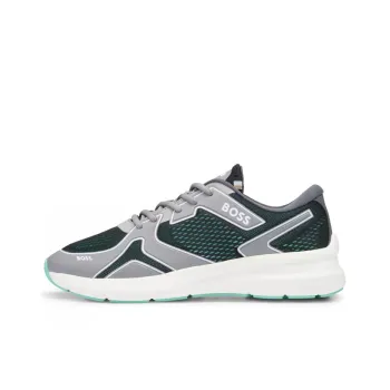 AJBXNG x HUGO BOSS Slip-Resistant Breathable Low-Top Sports Casual Shoes Men's Gray