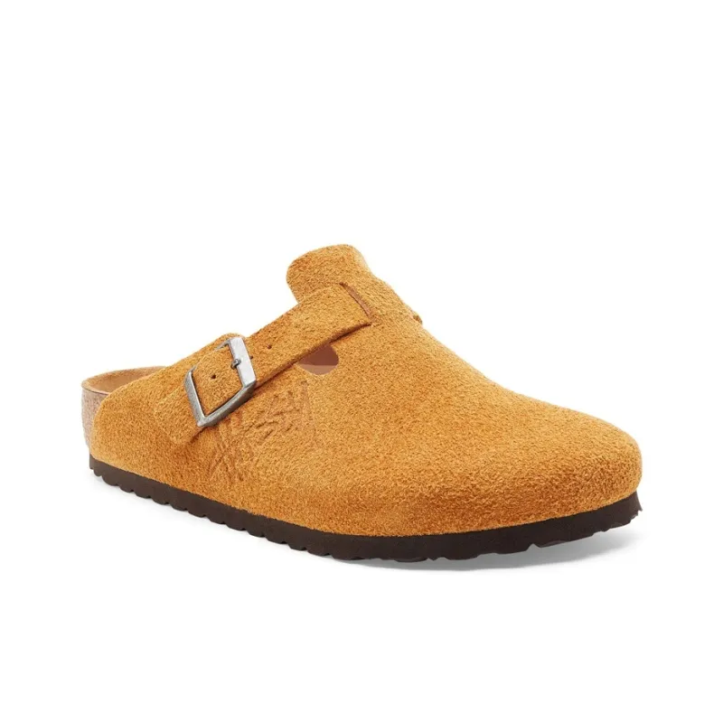 Birkenstock Boston Clog Stussy Caramel 2021-3