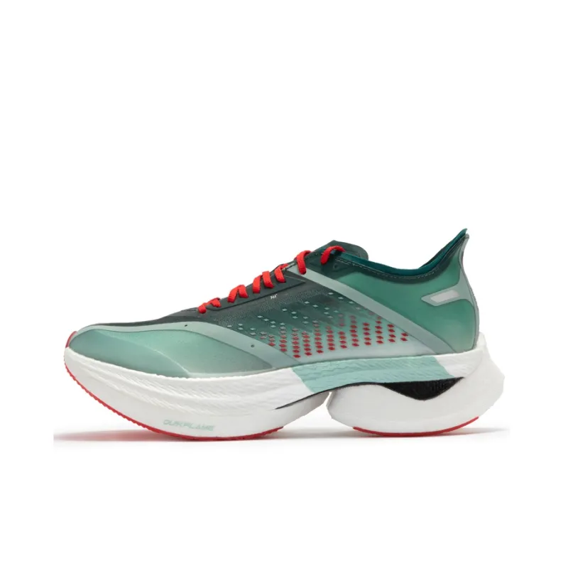 361° United Cushioning Anti Slip And Wear Resistant Lightweight Rebound Low Top Running Shoes Unisex Sago Green-0