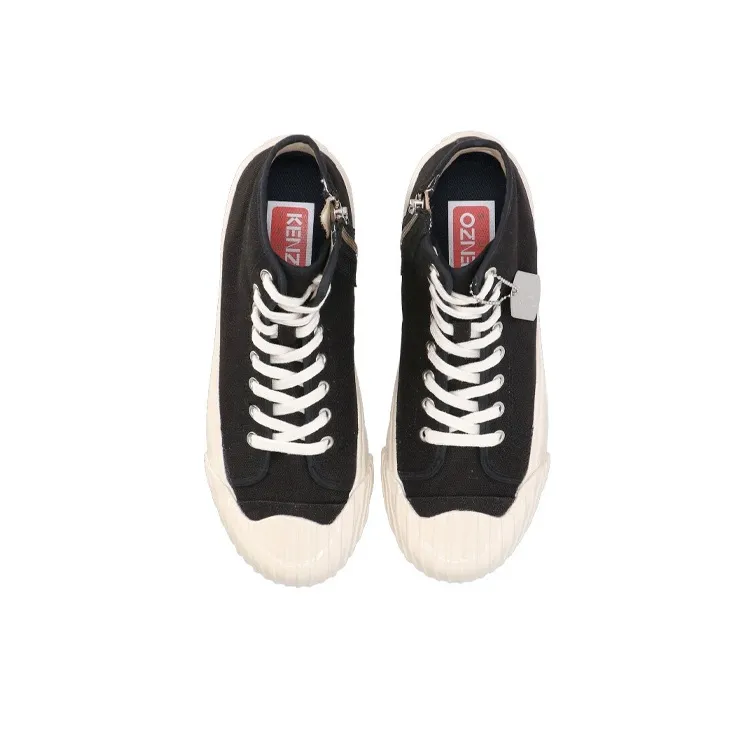 KENZO Tiger-print Lace-up Sneakers-4