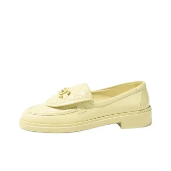 CHANEL 24S Loafers 2cm Women's Light Yellow