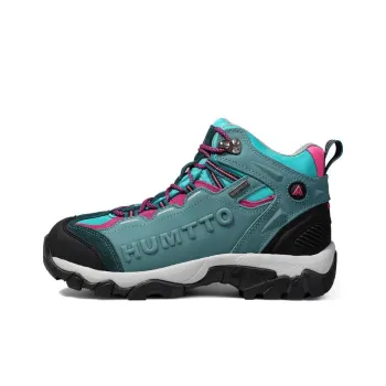 HUMTTO Durable Breathable High Top Outdoor Shoes Women's Aqua