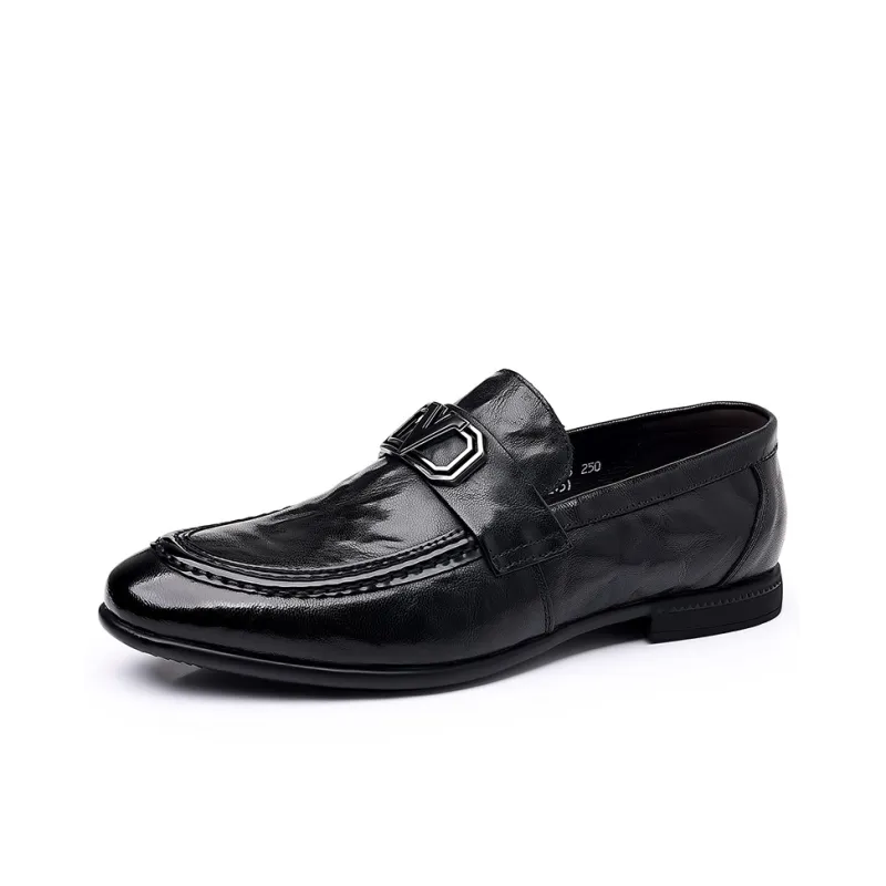 ZUWUDONG Loafers Men Black-2
