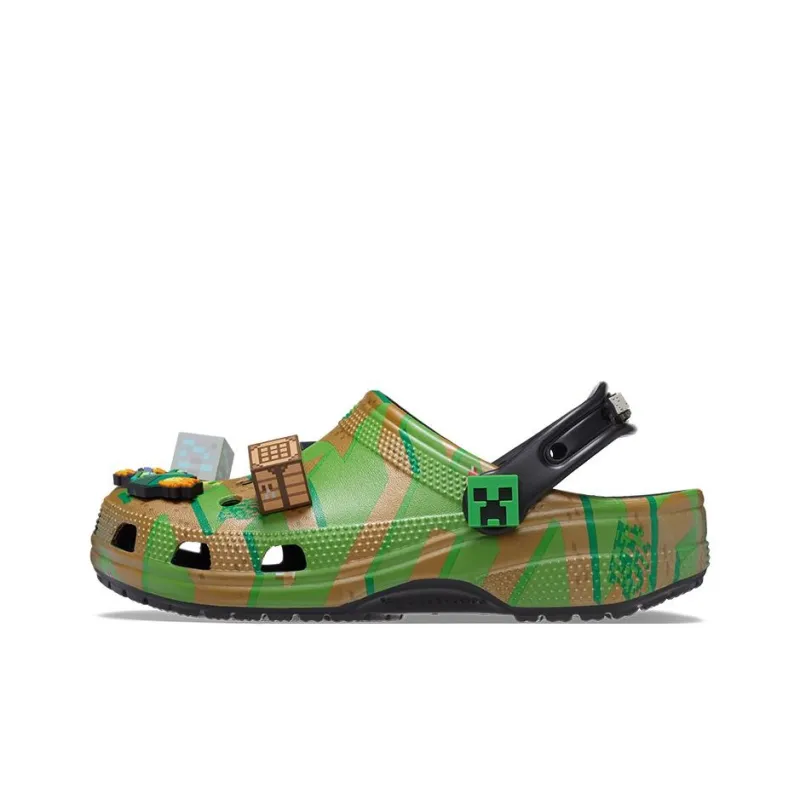 Crocs Elevated Clog Minecraft Grass Block-0