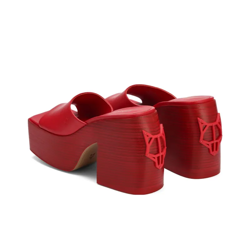 Naked Wolfe Fancy Abrasion-Resistant Slide Slippers Women's Red-3