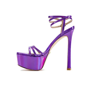 Stuart Weitzman/SW Soiree 145 Platform Sandal One-Strap Sandals 14.5cm Women's Purple