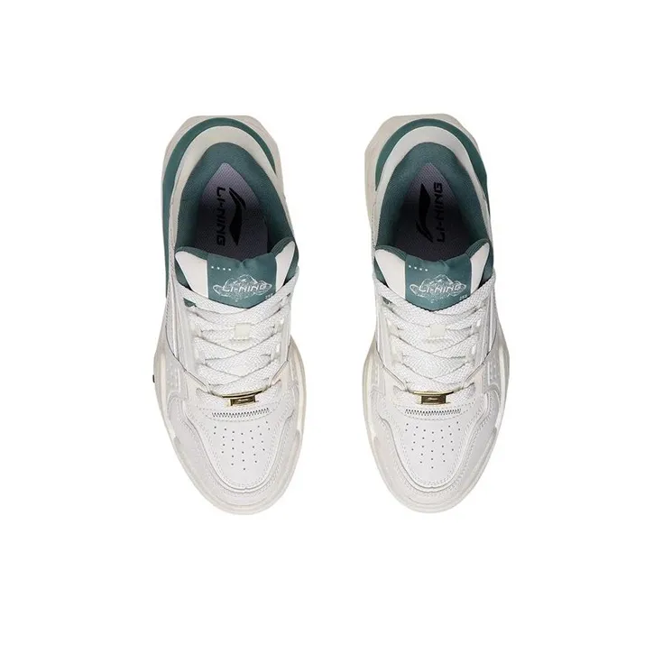 LiNing Samchen Canchun Anti Slip Wear Resistant Low Top Sports Casual Shoes Men's Mist White-3