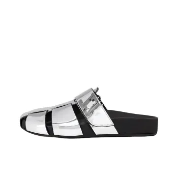 CL LUBOTING Rubber Sole Wrap toe Slippers Men's Silver