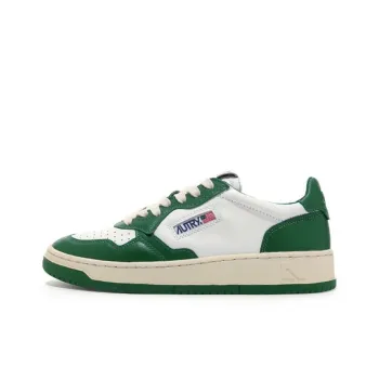 AUTRY Medalist Low Leather 'Green White'