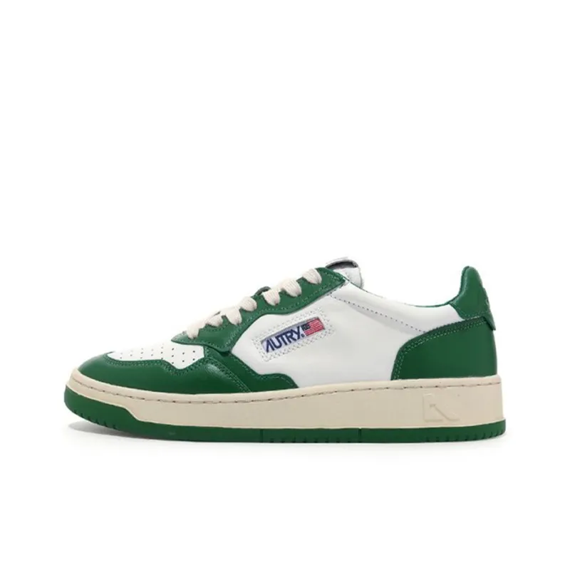 AUTRY Medalist Low Leather 'Green White'-0