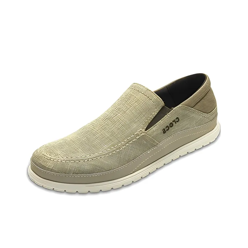 Crocs Santa Cruz Playa Slip On Shoes 'Khaki Stucco'-1