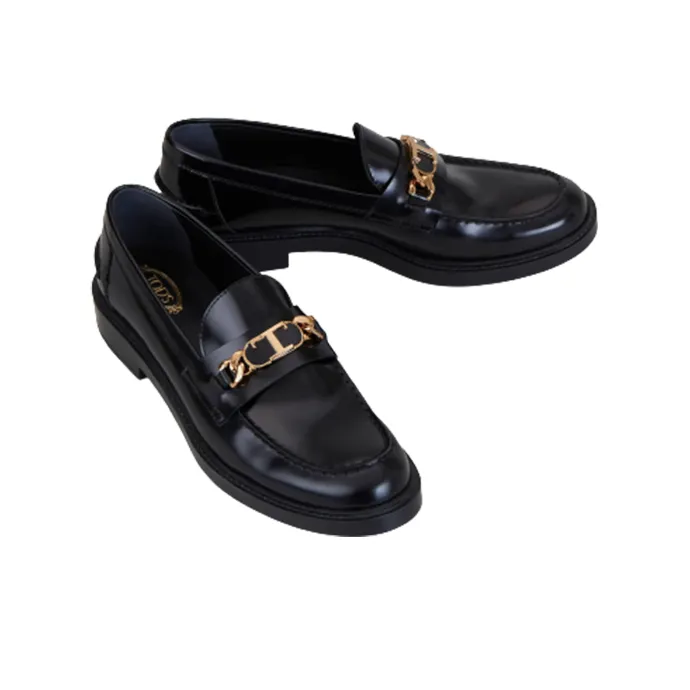 TOD'S Buckle-detail Leather Loafers-2