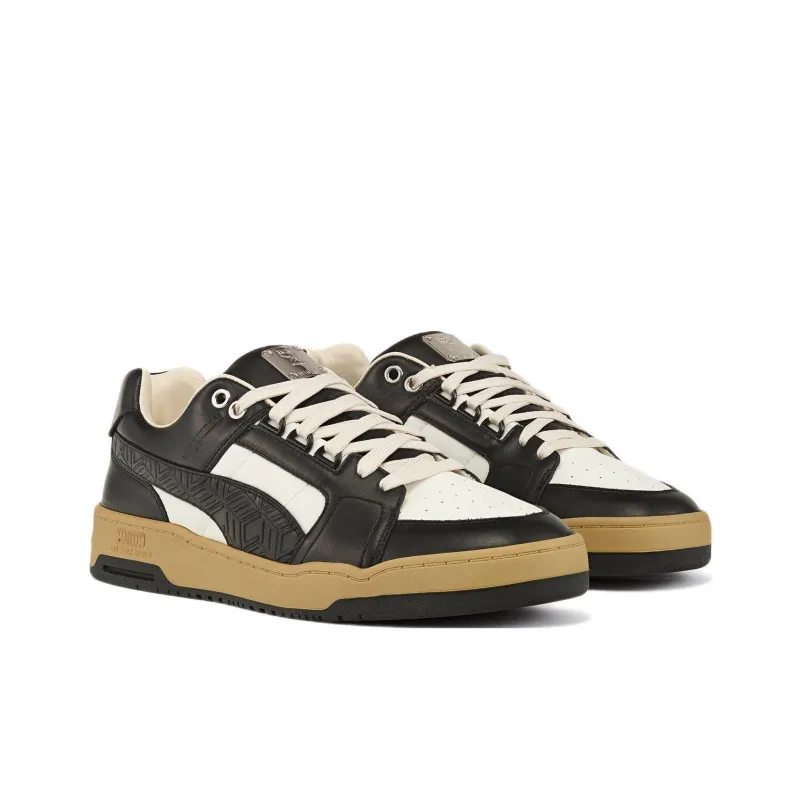 PUMA x MCM Stylish Skateboarding Shoes Men's Black White-2