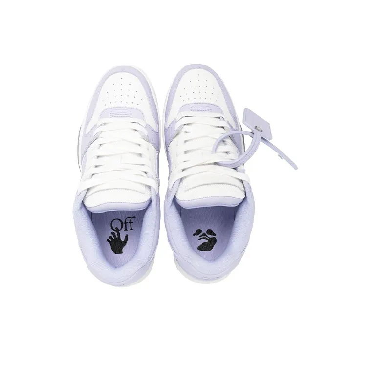 OFF WHITE Out Of Office Calf Leather Sneaker 'Purple White' Women's-2