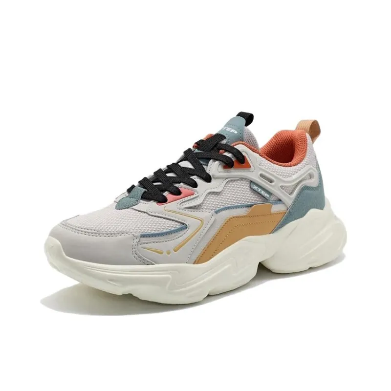 XTEP Slip Resistant, Abrasion Resistant, Breathable Low Top Sports Casual Shoes Men's Dove Gray-2
