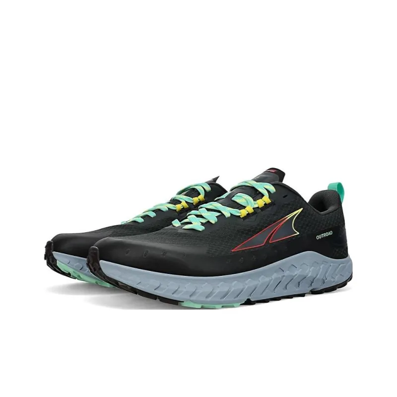 Altra Outroad Anti Slip Wear Resistant Low Top Running Shoes Gray Blue-2